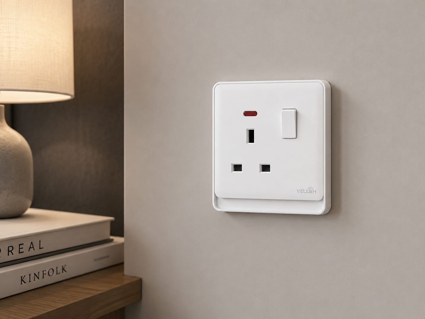 13A single socket with neon-BLACK, GOLD & WHITE