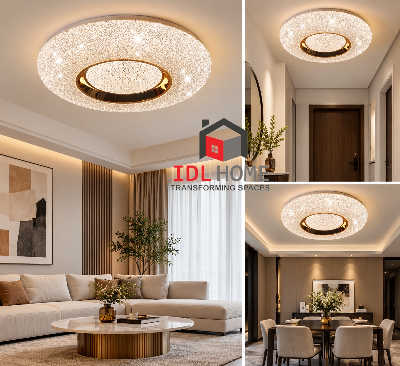 Double tier  flush mount ceiling light