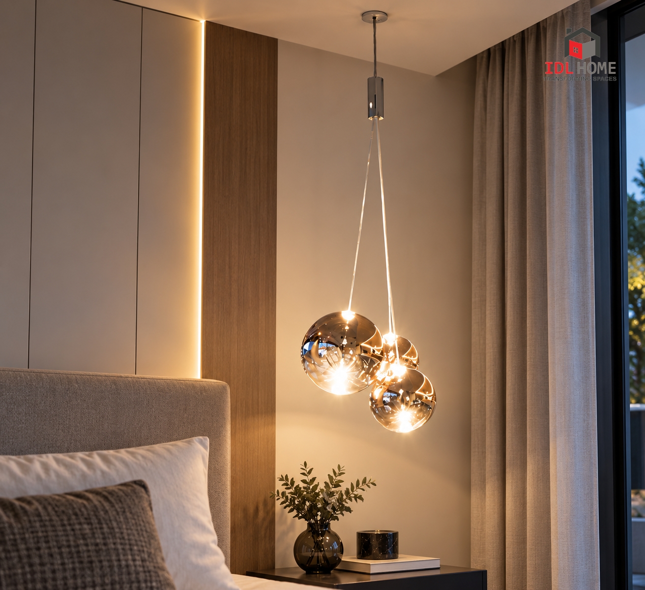 3 in one cluster bubble pendant light