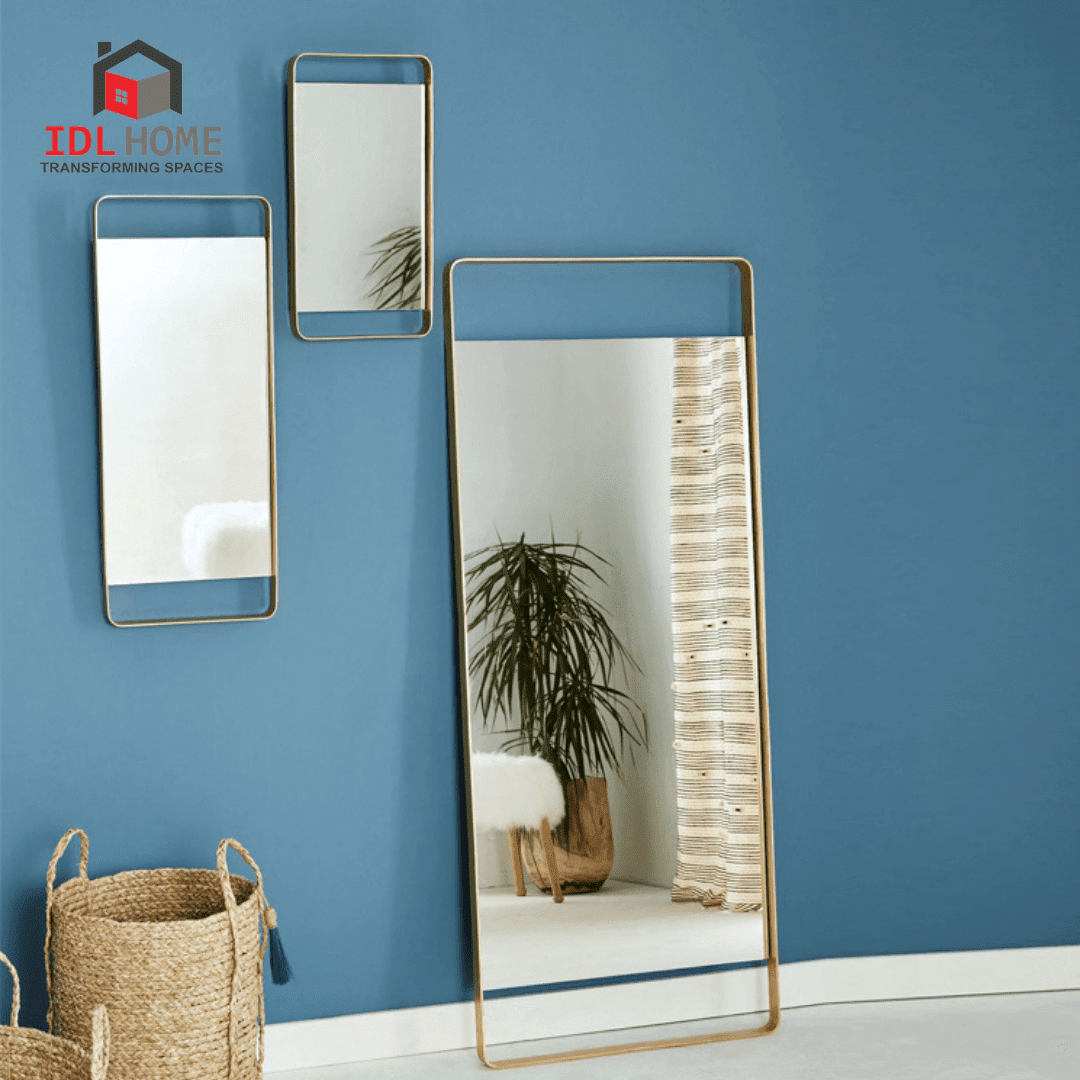 Elevated minimalist mirror