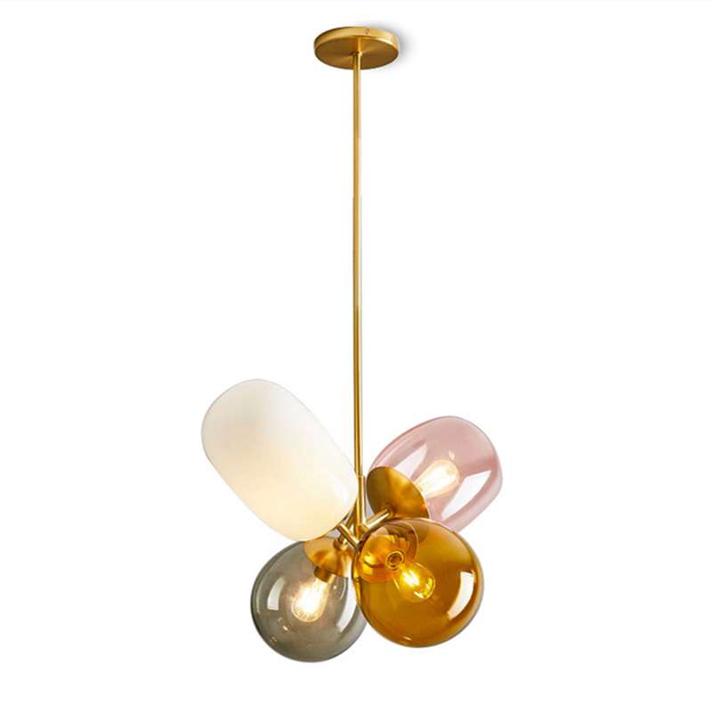 Multi Color Glass Mini Chandelier
