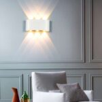 aluminum wall lamp{In white}