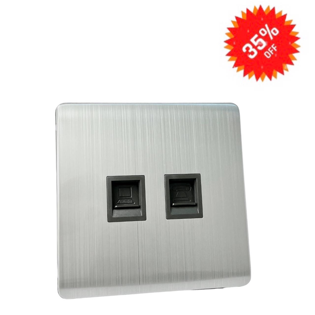 Tel and computer Plug