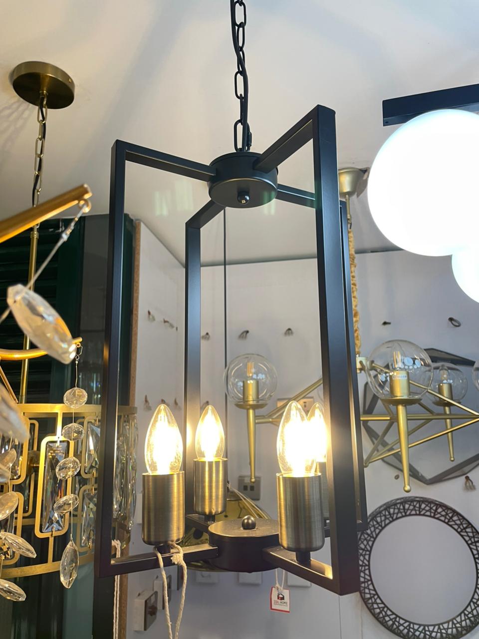 Modern Industrial Lantern Pendant