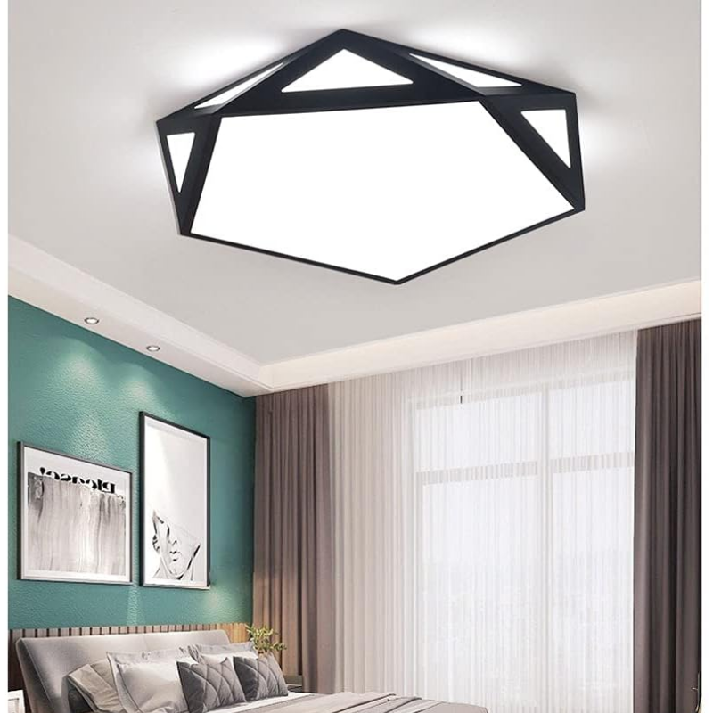 Modern Polygon Flush Mount LED Ceiling Light