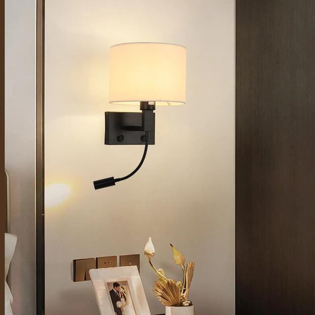 Round Fabric shade wall Mounted Lamp