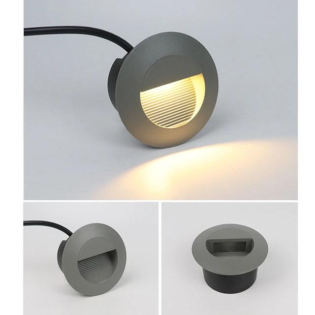 Round Recessed wall corner light