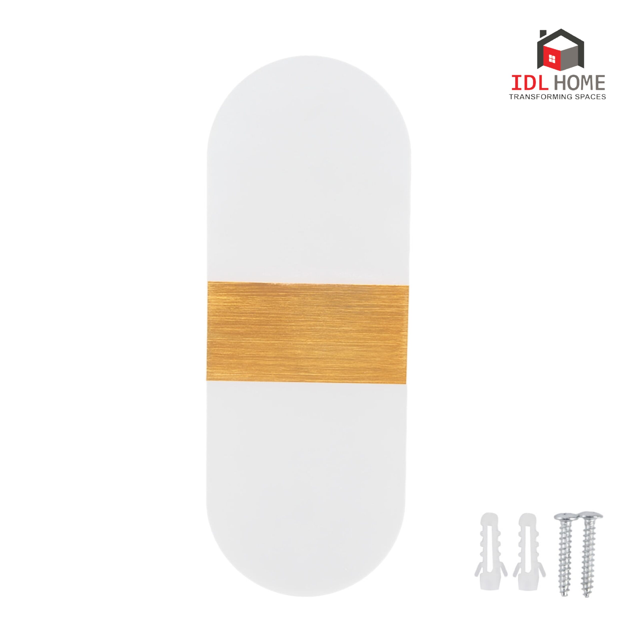 Acrylic Gold LED wall sconce