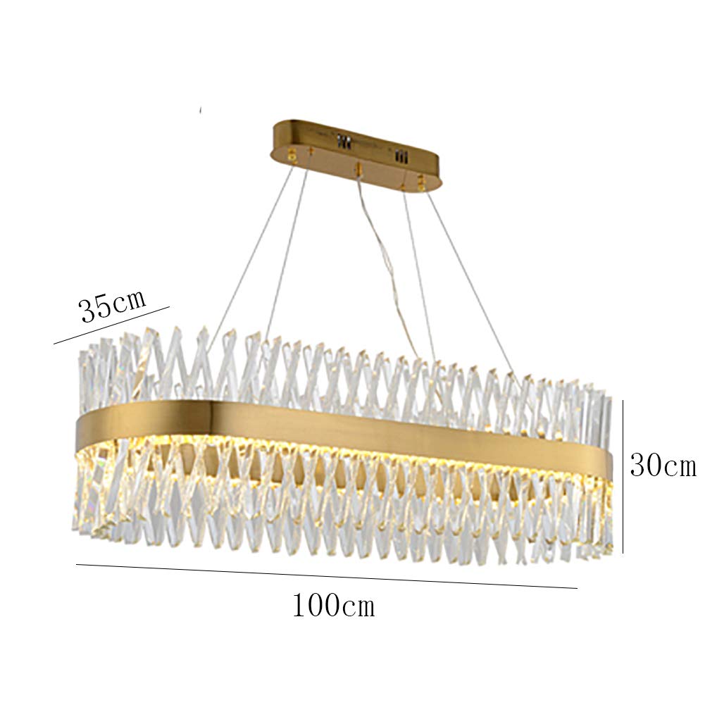 Elegant Elliptical Crystal Chandelier