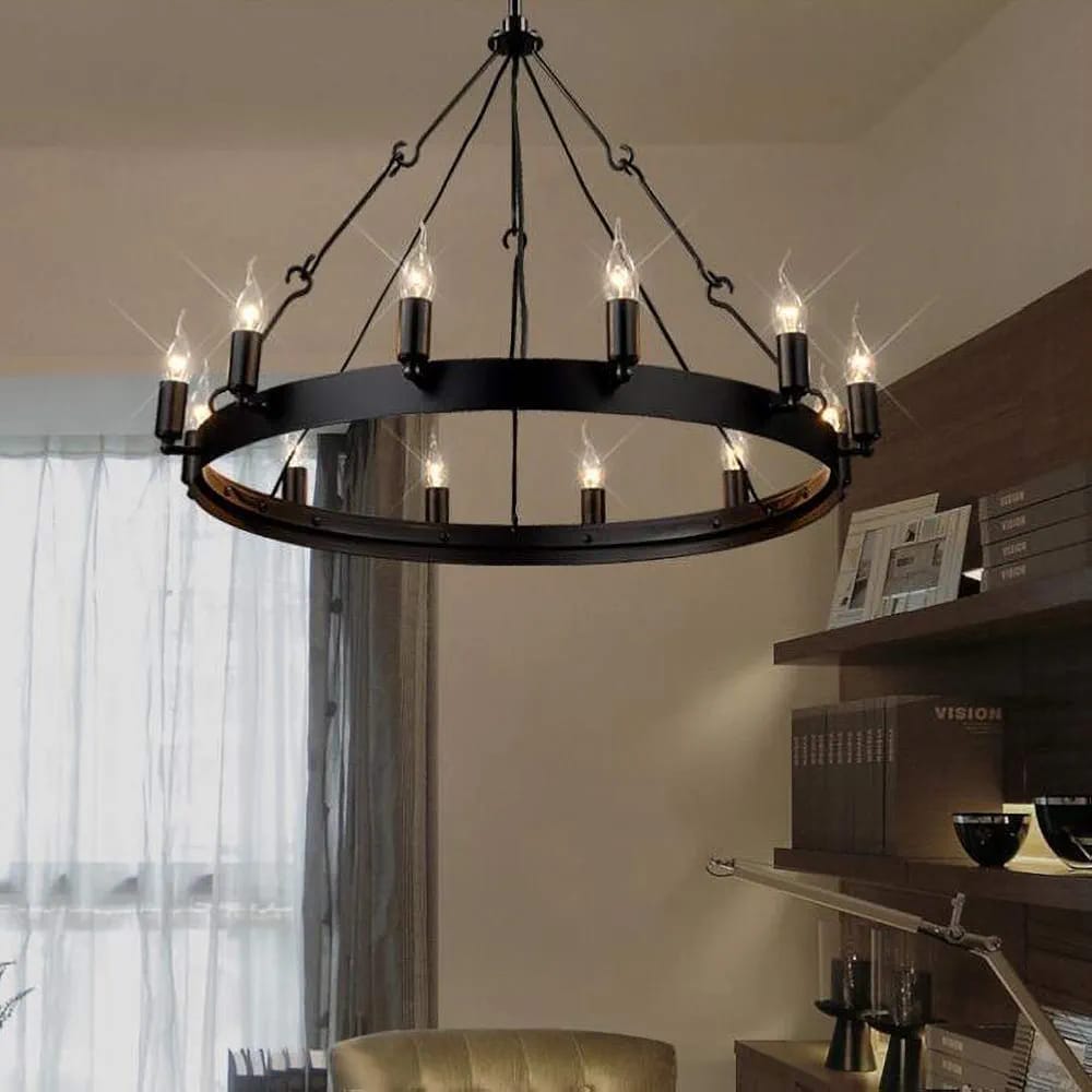 Vintage Nordic style 12 Light pendant light