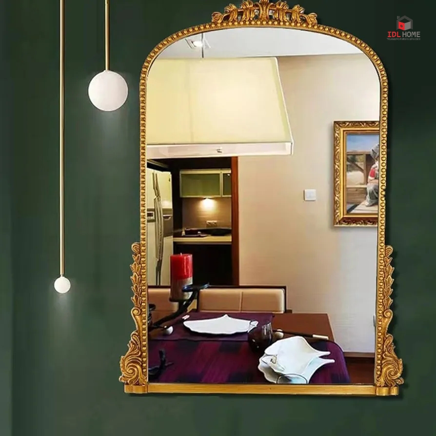 Reflections of Elegance: The Royal Arch Gold Mirror